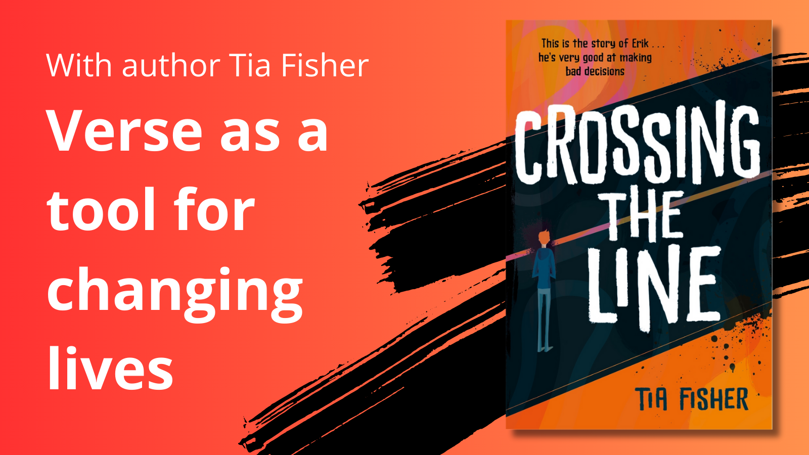 Verse novels for teenagers | Crossing The Line Tia Fisher | poem books for teenagers