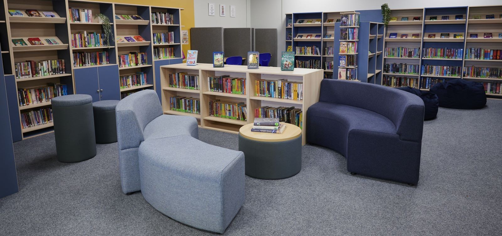 Interior design for libraries, creating bespoke childrens reading corners and bookcases for schools.